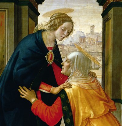 The Visitation (detail) by Domenico Ghirlandaio